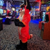 Fursuit Group Photo at Level 1 Furball Arcade