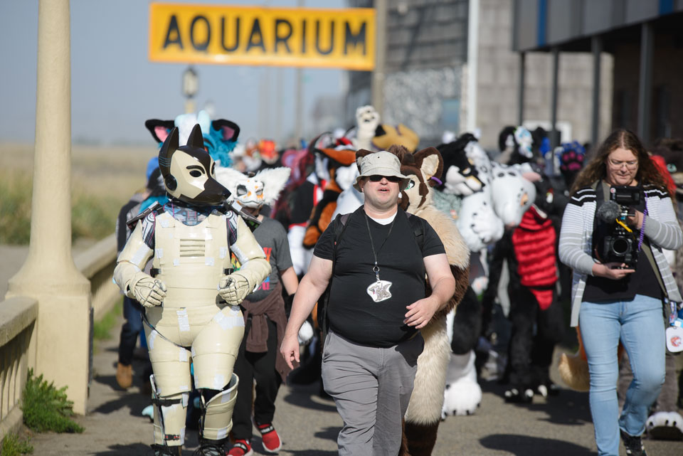 2022 Fursuit Walk along the Promenade in Seaside, OR.