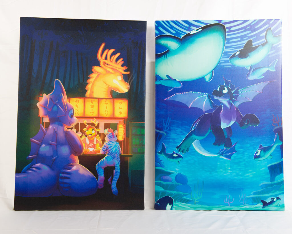 A picture containing both of the previously described canvases. 